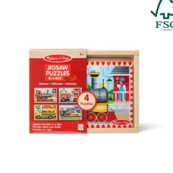 Melissa and Doug Vehicle Puzzles in a Box