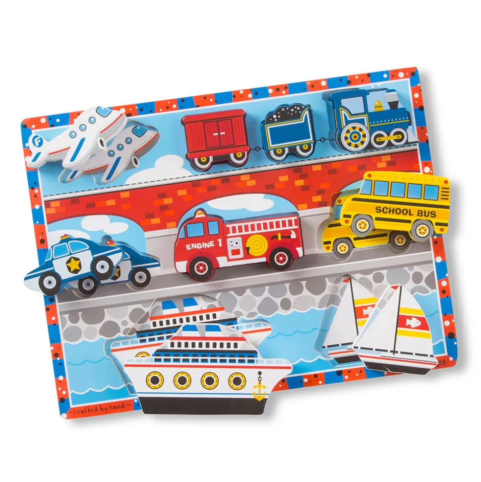 Melissa and Doug Vehicles 9 Piece Chunky Puzzle