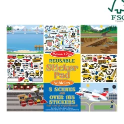 Melissa and Doug Vehicles Reusable Sticker Pad
