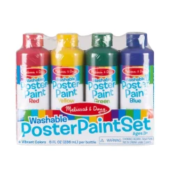 Melissa and Doug Washable Poster Paint 4-Pack