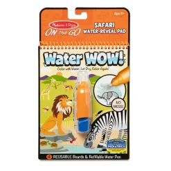 Melissa and Doug Water Wow! Safari Water-Reveal On the Go Travel Activ