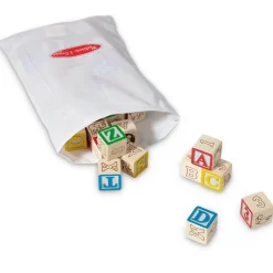 Melissa and Doug Wooden ABC 123 Blocks