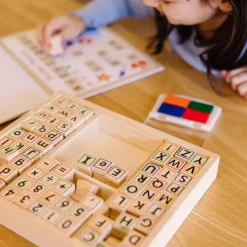 Melissa and Doug Wooden ABC Activity Stamp Set