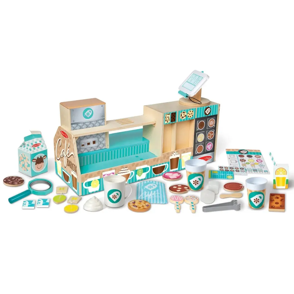 Melissa and Doug Wooden Cafe Barista Coffee Shop