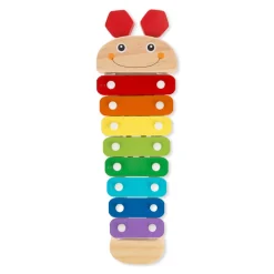 Melissa and Doug Wooden Caterpillar Xylophone Classic Toy
