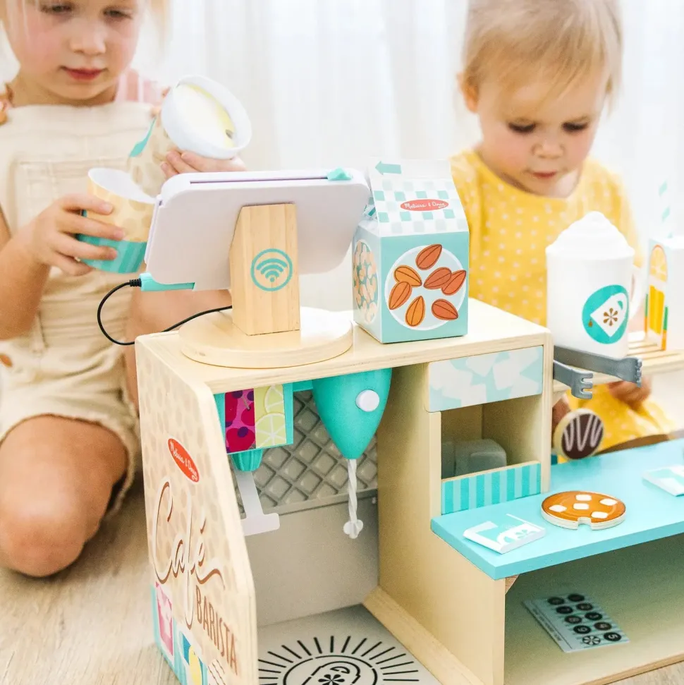 Melissa and Doug Wooden Cafe Barista Coffee Shop