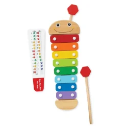 Melissa and Doug Wooden Caterpillar Xylophone Classic Toy