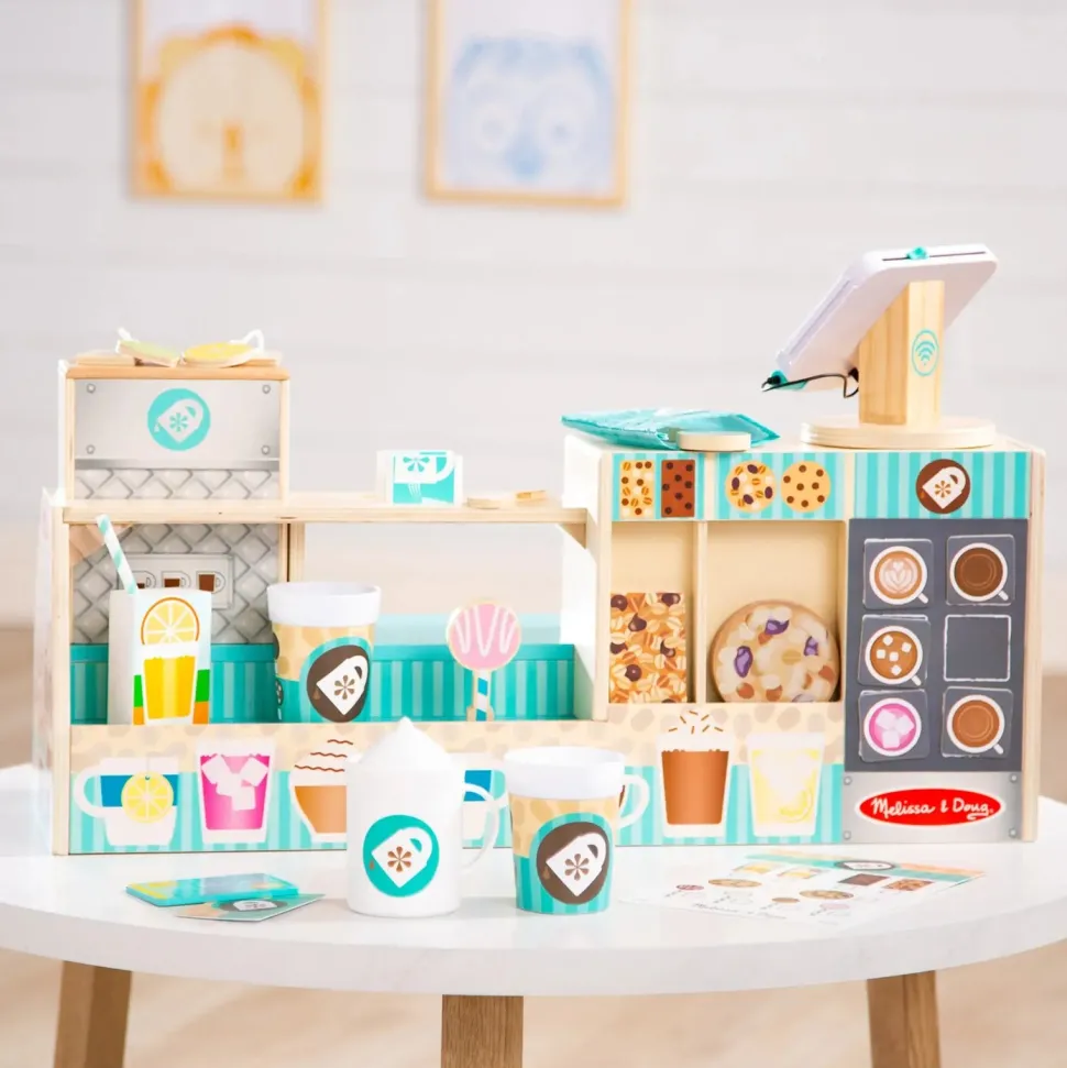 Melissa and Doug Wooden Cafe Barista Coffee Shop