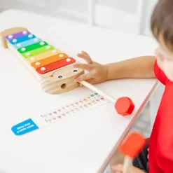 Melissa and Doug Wooden Caterpillar Xylophone Classic Toy
