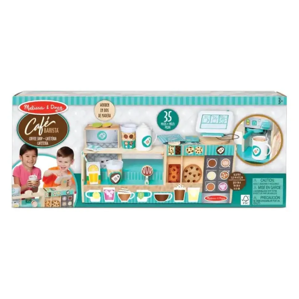 Melissa and Doug Wooden Cafe Barista Coffee Shop