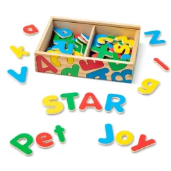 Melissa and Doug Wooden Letter Alphabet Magnets