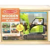 Melissa&Doug Construction 4-in-1 Jigsaw Puzzles w Storage Box