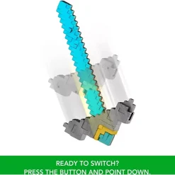 Minecraft Click and Switch Sword and Pickaxe Role-Play 2-In-1 Toy