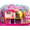 Mini Barbie Land House Yellow Water slide
