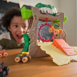 Monster Jam Dragon Dungeon of Doom Mini Jams Playset With Exclusive Mo