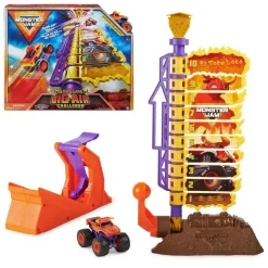 Monster Jam El Toro Loco Big Air Challenge Playset with Exclusive Mons