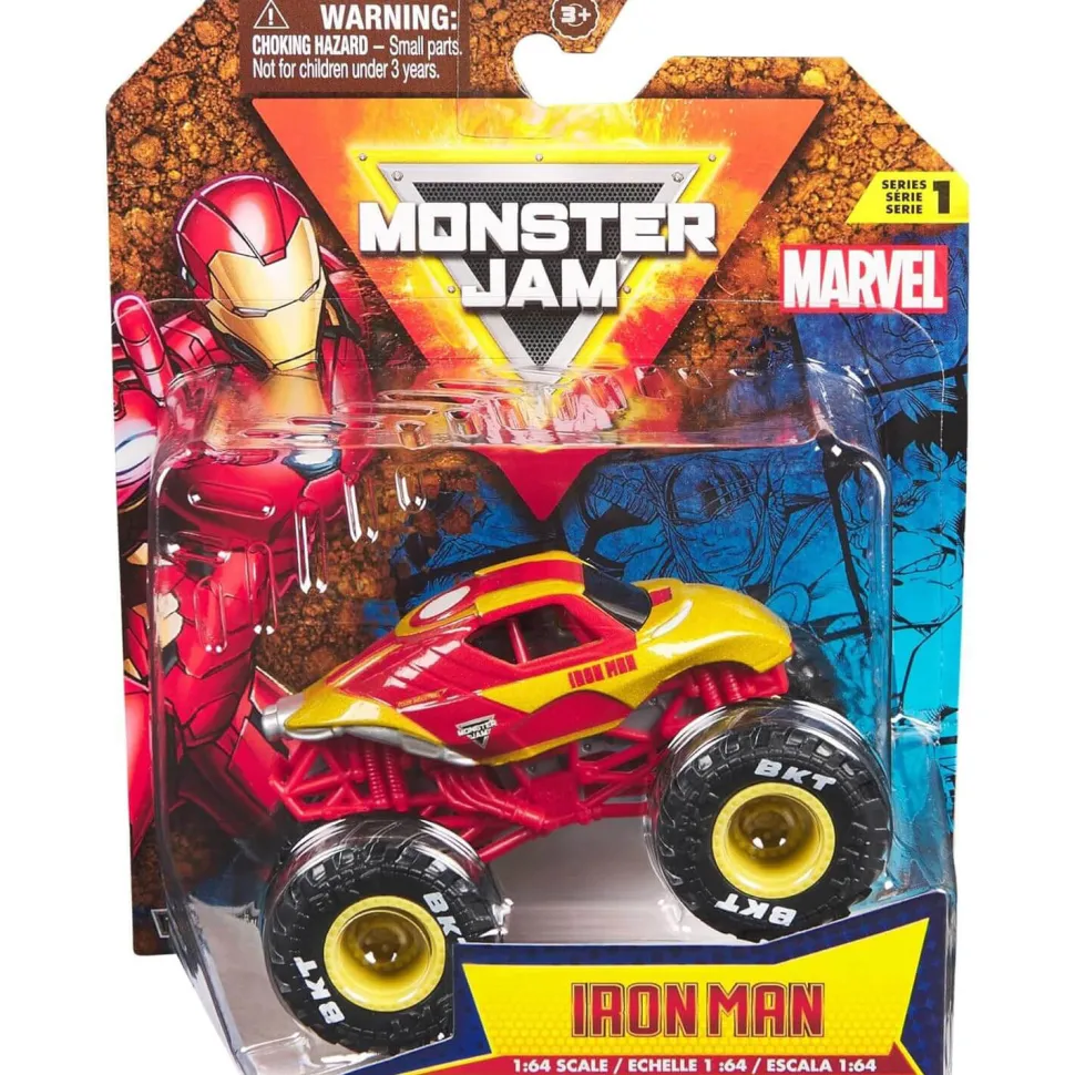 Monster Jam Marvel 1:64 Scale Diecast Iron Man Monster Truck