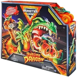 Monster Jam True Metal Dueling Dragon Playset