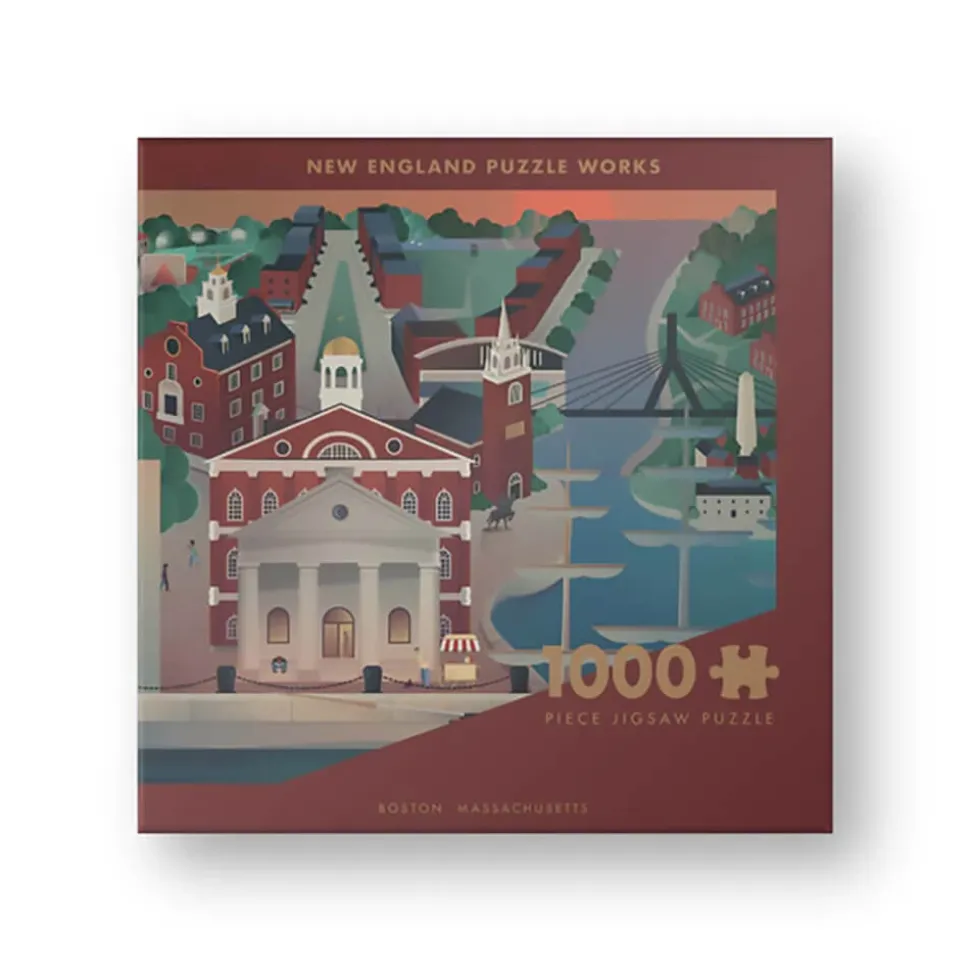 New England Puzzle Works Boston, Massachusetts 1000 Piece Jigsaw Puzzl