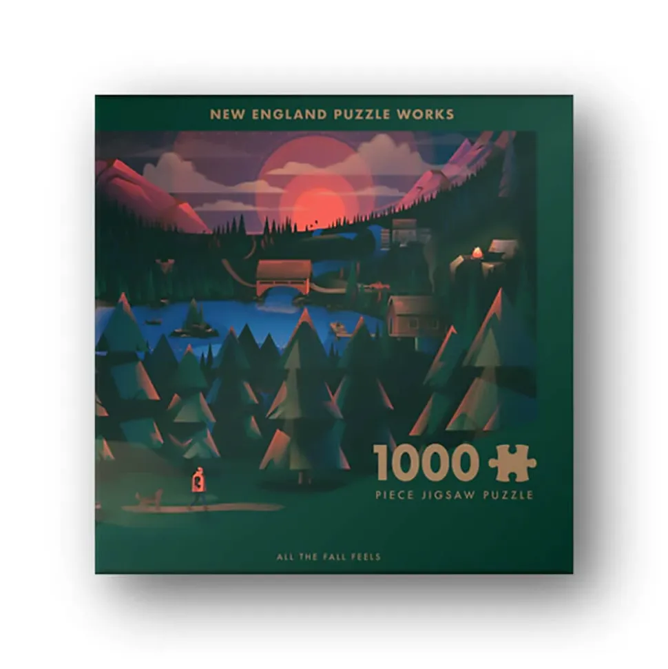 New England Puzzle Works All the Fall Feels 1000 Piece Jigsaw Puzzle