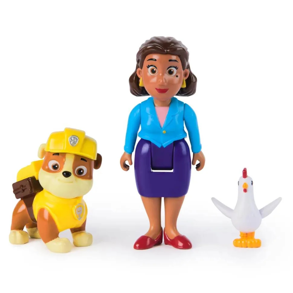 Paw Patrol Rubble and Mayor Goodway Figure Playset