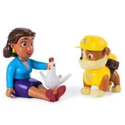 Paw Patrol Rubble and Mayor Goodway Figure Playset