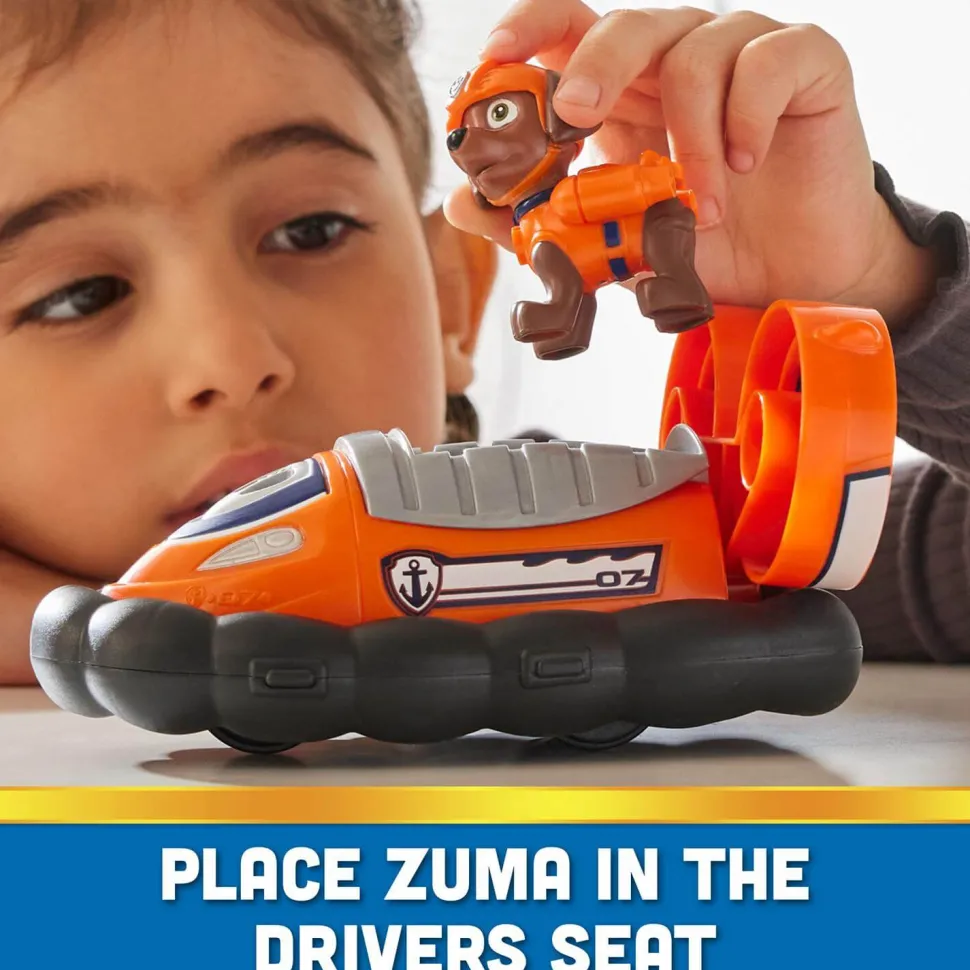 PAW Patrol Zuma and Hovercraft Figure Set