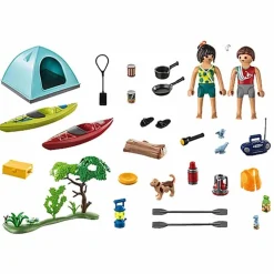 PLAYMOBIL Camping with Campfire Playset