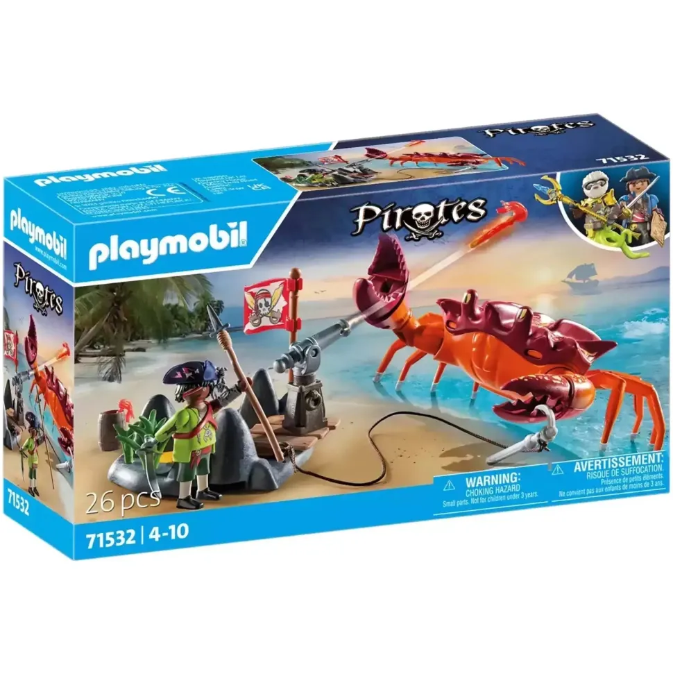 Playmobil Pirates Battle Against the Giant Crab Playset 71532