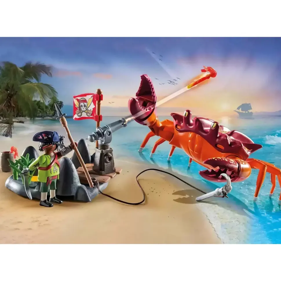Playmobil Pirates Battle Against the Giant Crab Playset 71532