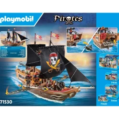 Playmobil Pirates Large Pirate Ship Playset 71530