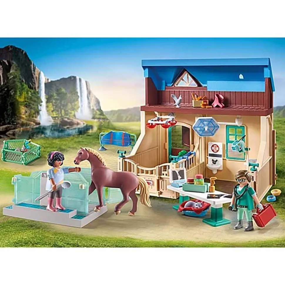 PLAYMOBIL Riding Therapy and Veterinary Practice Playset