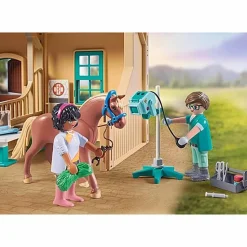 PLAYMOBIL Riding Therapy and Veterinary Practice Playset