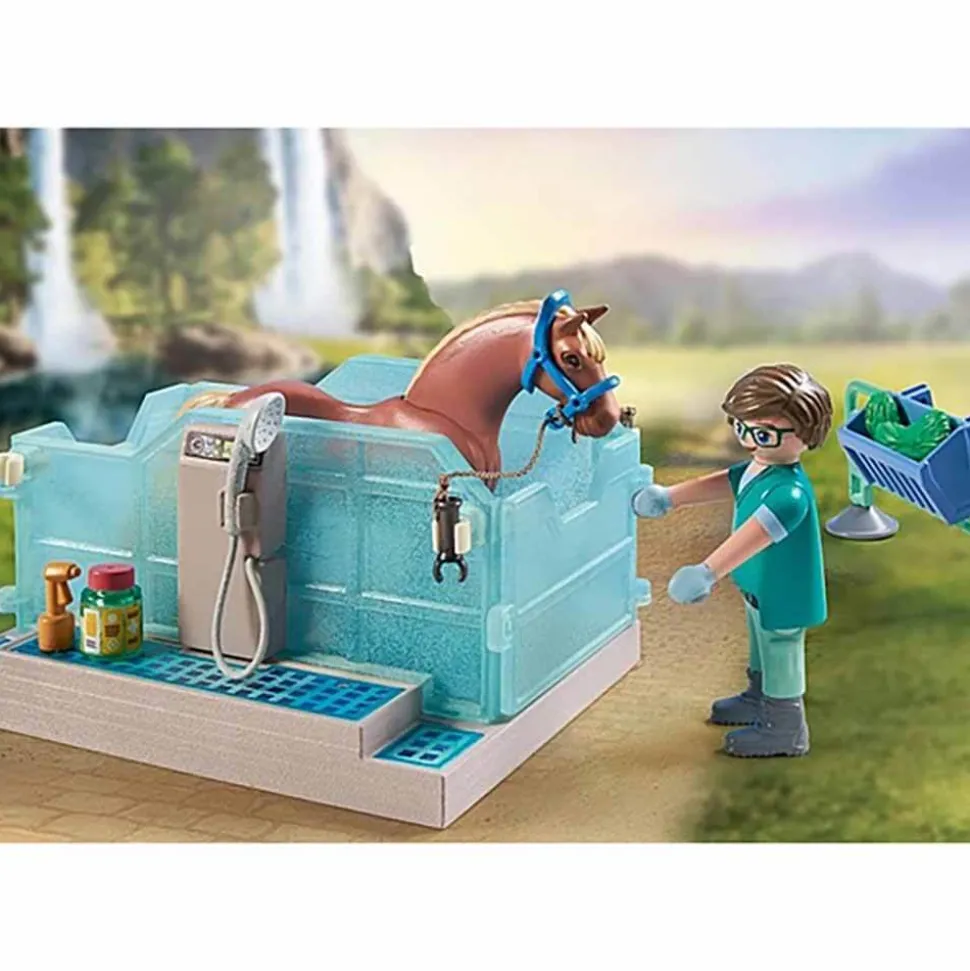 PLAYMOBIL Riding Therapy and Veterinary Practice Playset