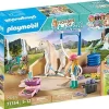 PLAYMOBIL Washing Station with Isabella and Lioness Playset