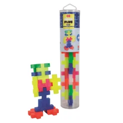 Plus-Plus BIG Tube Neon 15 Piece Building Set