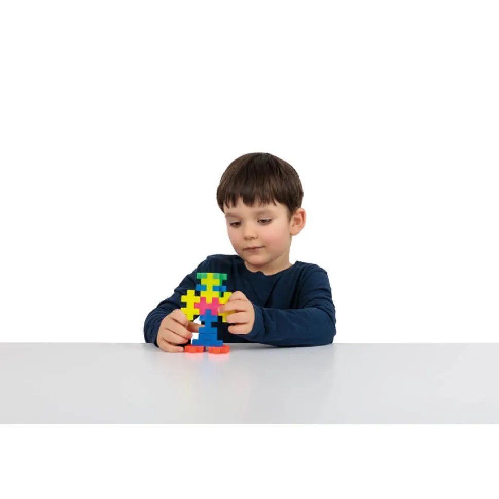 Plus-Plus BIG Tube Neon 15 Piece Building Set