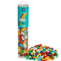 Plus-Plus Tube 240 Piece Rainbow Open Play Set