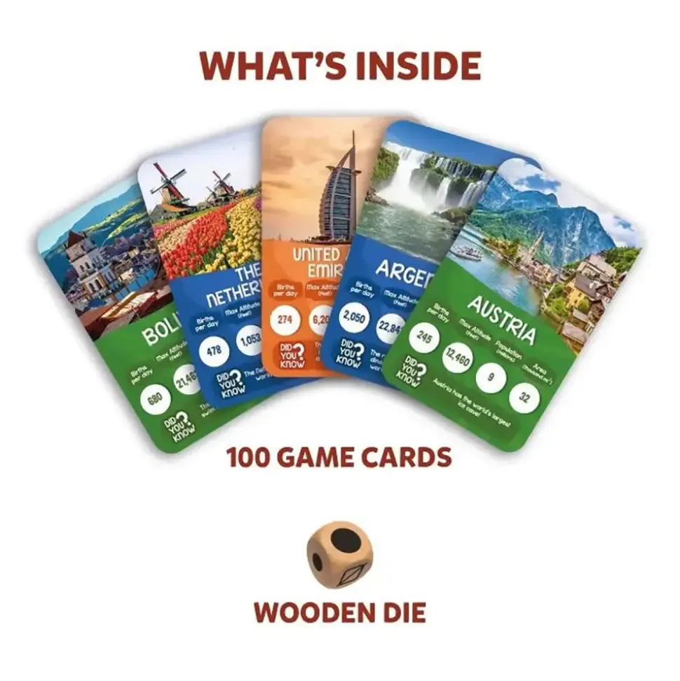 Rank Up: Countries of The World Card Game