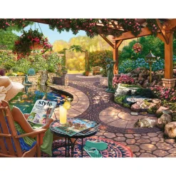Ravensburger Cozy Backyard Bliss 750 Piece Large Format Puzzle