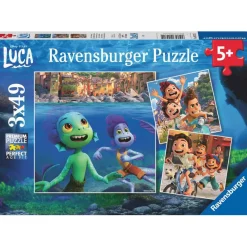 Ravensburger Disney Pixar Luca's Adventures 3 x 49 Piece Puzzles
