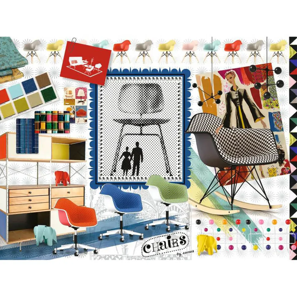 Ravensburger Eames Design Spectrum 1000 Piece Jigsaw Puzzle