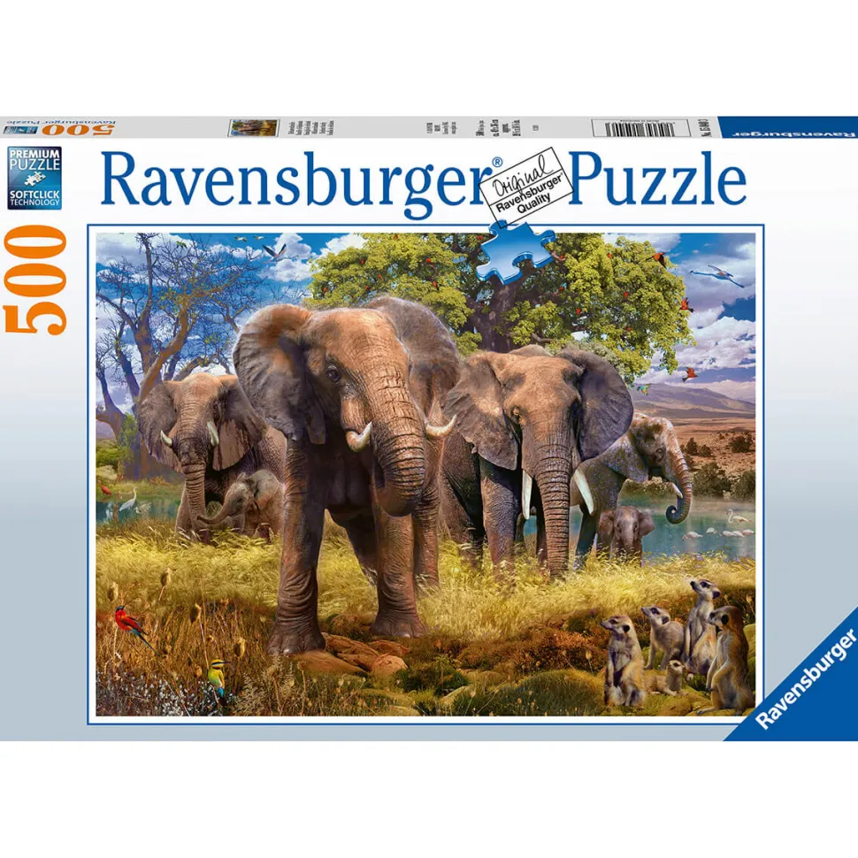Ravensburger Elephants 500 Piece Jigsaw Puzzle