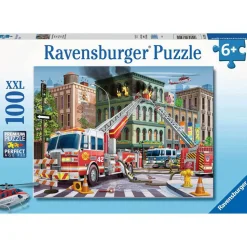 Ravensburger Fire Truck Rescue 100 Piece Jigsaw Puzzle