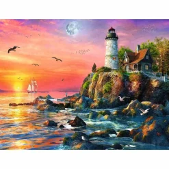 Ravensburger Lighthouse at Sunset 500 Piece Jigsaw Puzzle