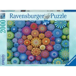 Ravensburger Radiating Rainbow Mandalas 2000 Piece Jigsaw Puzzle