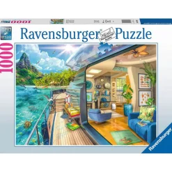 Ravensburger Tropical Island Charter 1000 Piece Jigsaw Puzzle