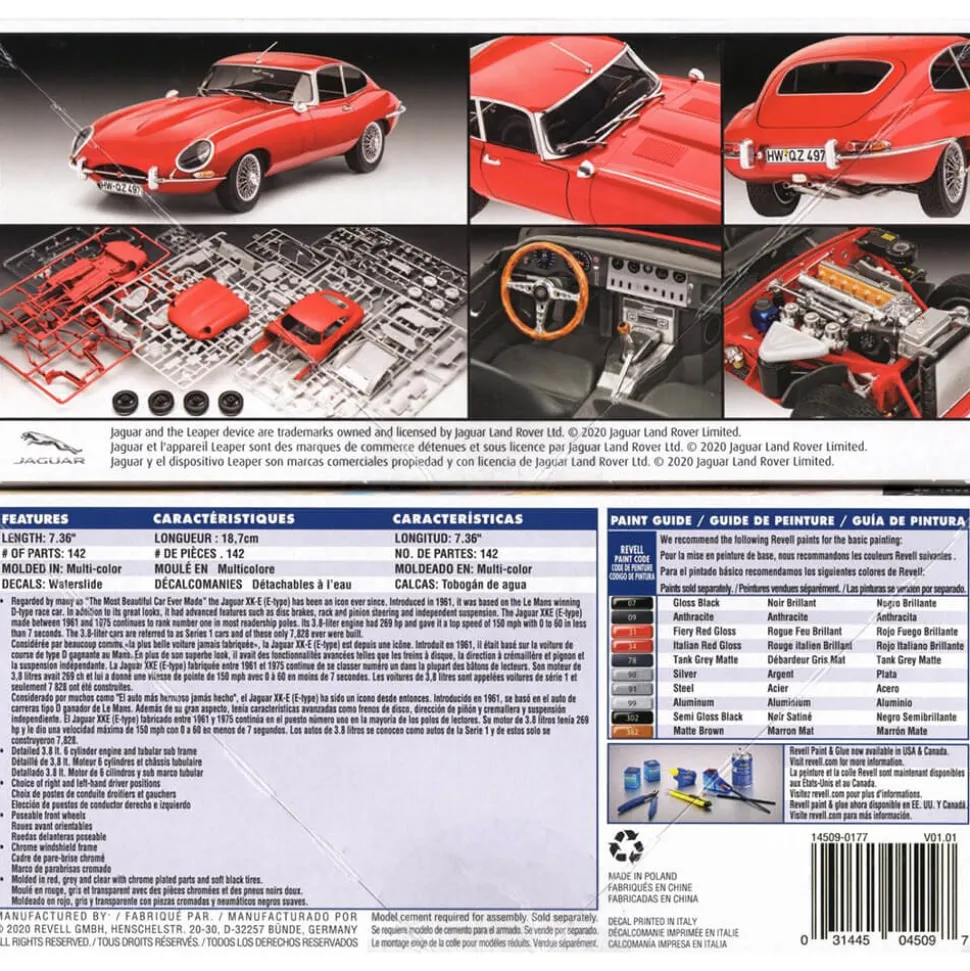Revell Jaguar XK-E Type (Coupe) Plastic Kit