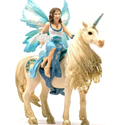 Schleich Bayala Eyela Riding On Golden Unicorn Playset