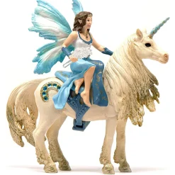 Schleich Bayala Eyela Riding On Golden Unicorn Playset